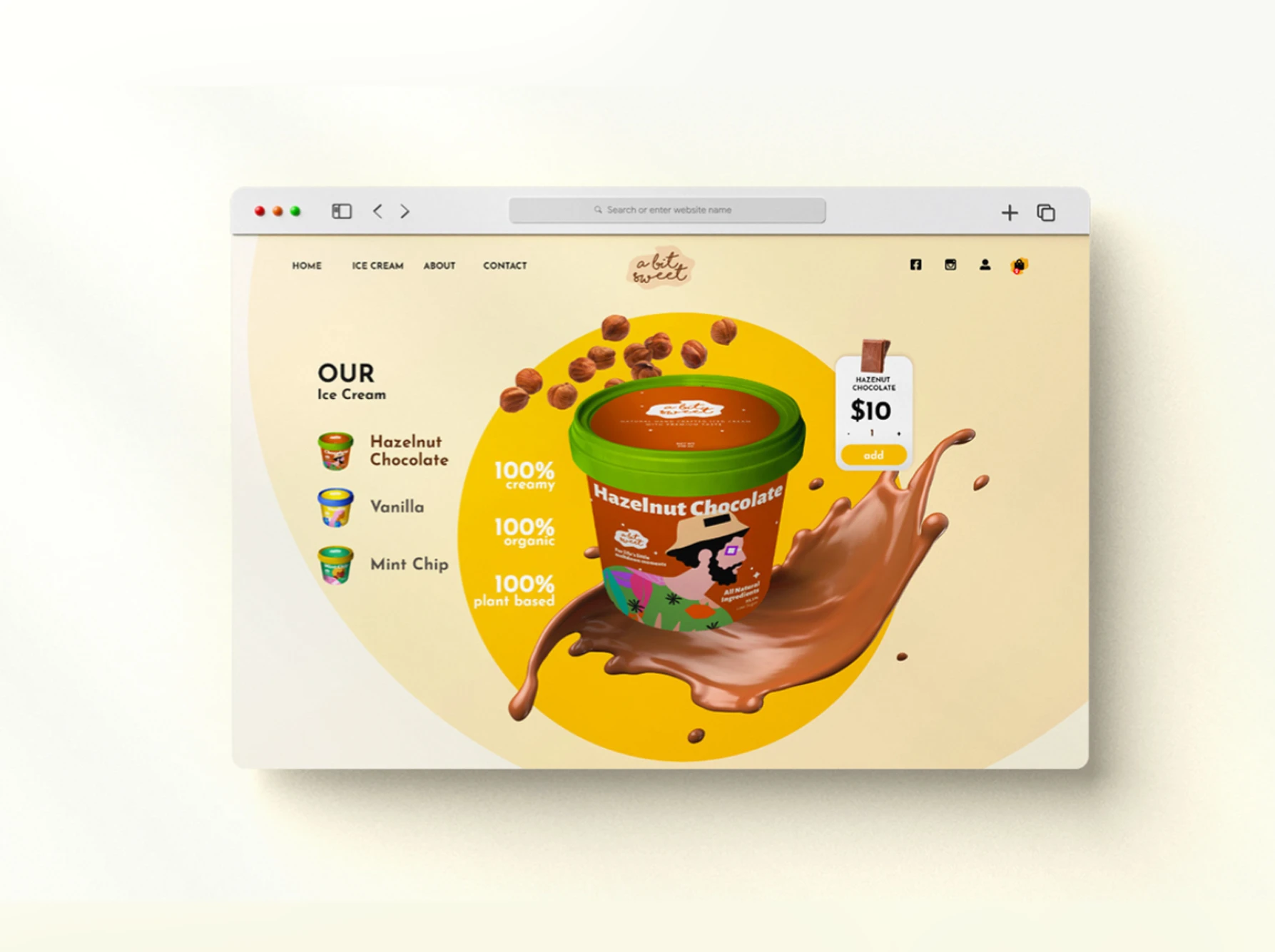  A Bit Sweet | Website Design