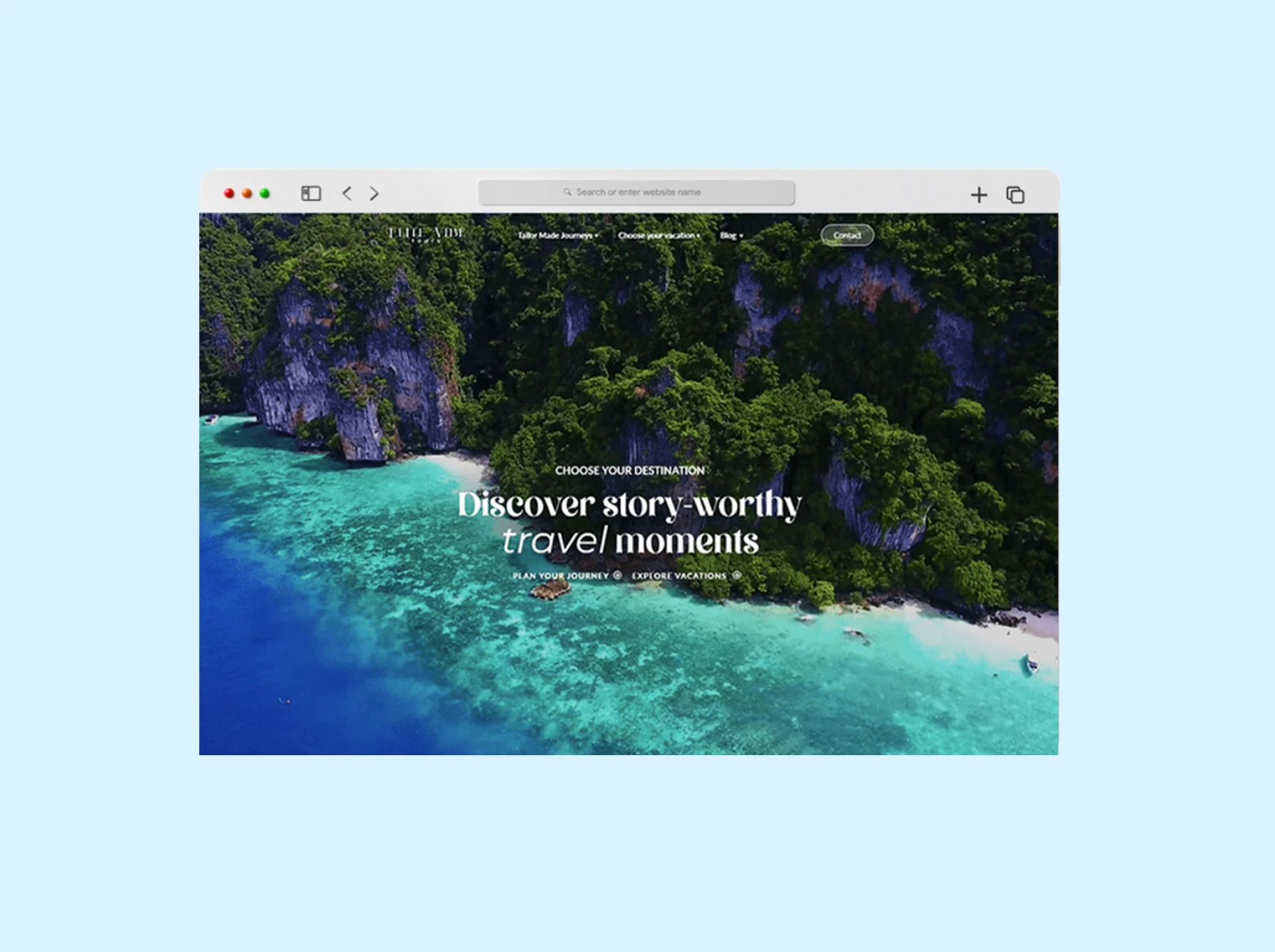 Travel agency | Website Design